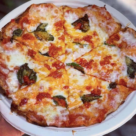 Brevard Pizza Works Margarita Pizza