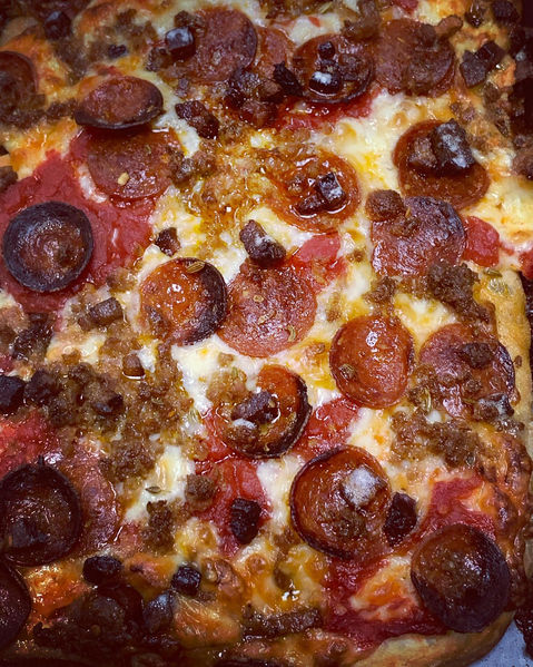 Brevard Pizza Works meat sweats pizza